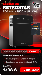 Marstek Venus E 5120 Wh AC Balkonkraftwerk Speicher - JurSol Storage Retro